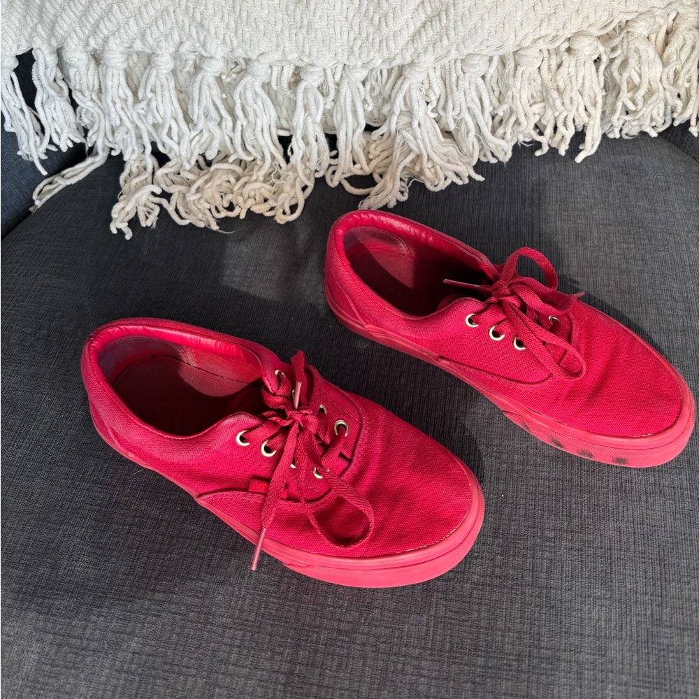 Vans All Red Authentic Size 7 - Picture 2 of 5